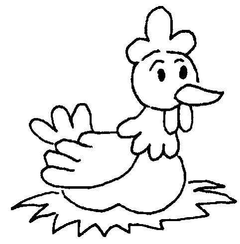 Wielkanocne kolorowanki - WIELKANOC kurczaczki - kolorowanka 74.GIF
