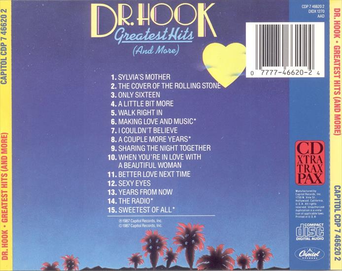 Dr. Hook - Greatest Hits  More - Dr. Hook - Greatest Hits  More Back.jpg