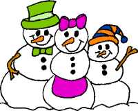 Zima - snowman_clipart_family.gif
