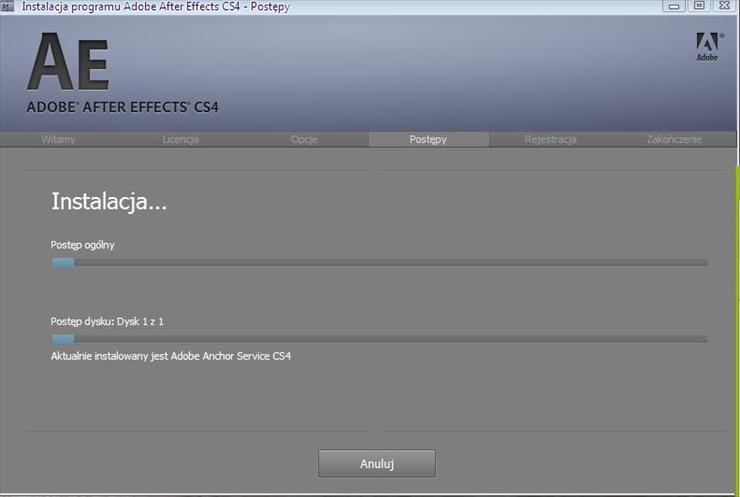 Adobe After Effects CS4 - instalacja.jpeg