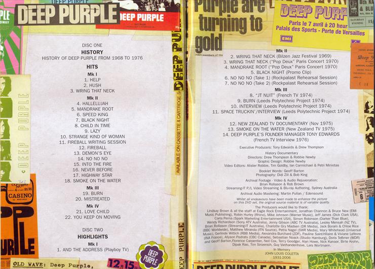 DVD Muzyka - Deep Purple - History, Hits  Highlights 1968 - 1976 - Booklet 10-10.jpg