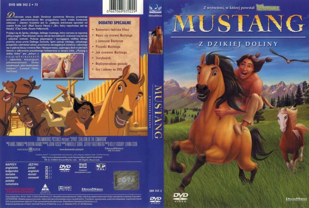 okładki bajek na DVD polskie - Mustang z dzikiej doliny.jpg