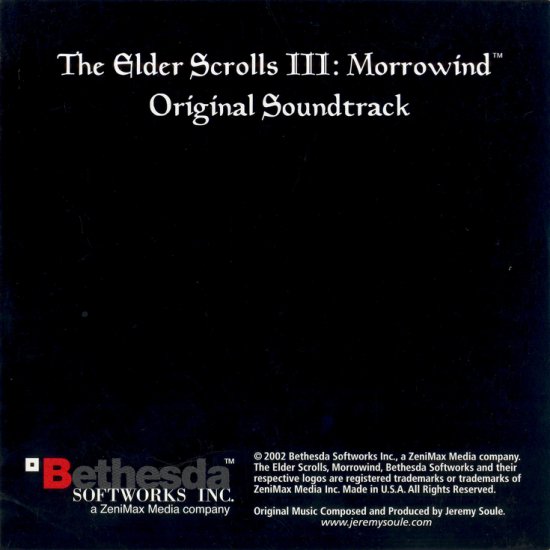 2002 ... III. Morrowind - Jeremy Soule - CD_Back.jpg