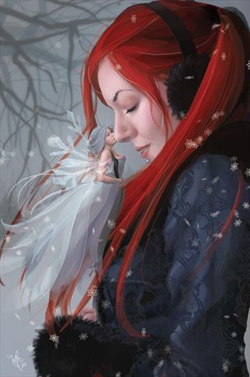Elfy, nimfy, rusałki II - Winter__s_Kiss_by_vixelyn.jpg