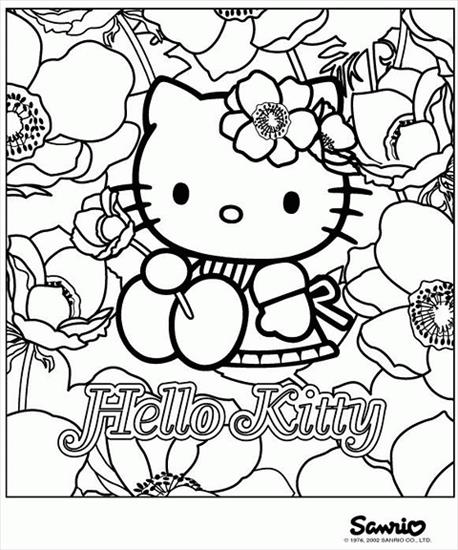 Kolorowanki Hello Kitty - Hello Kitty - kolorowanka 24.GIF