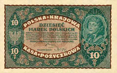 banknoty,monety polskie i nie tylko - 10mkp1919A.jpg