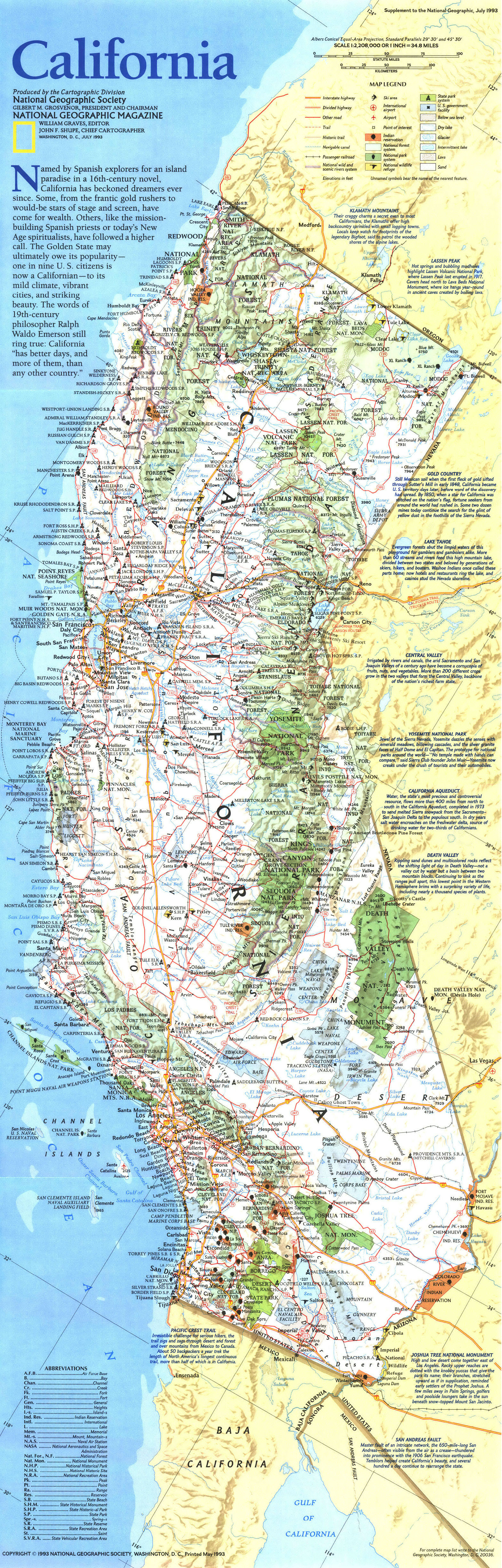 USA Map - Map - USA - California 1993.jpg