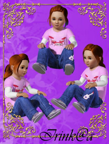 Małe dziecko1 - Top and jeans Toddler by Irinka.jpg