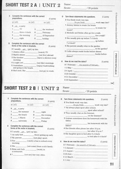 Testy i odpowiedzi Matura success elementary - unit 2.jpg