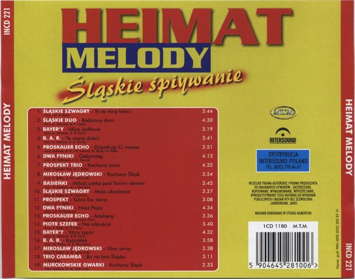 Heimat Melody-Śląskie Śpiewanie - 00,2-Back cover Heimat melody slaskie spiewanie.jpg