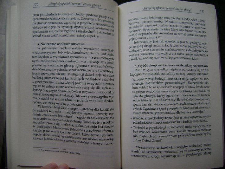 Pedagogika- książki m.in. M. Montessorii, J. Anrychowskiej- Biegacz, M. Bogdanowicz - DSC00479.JPG