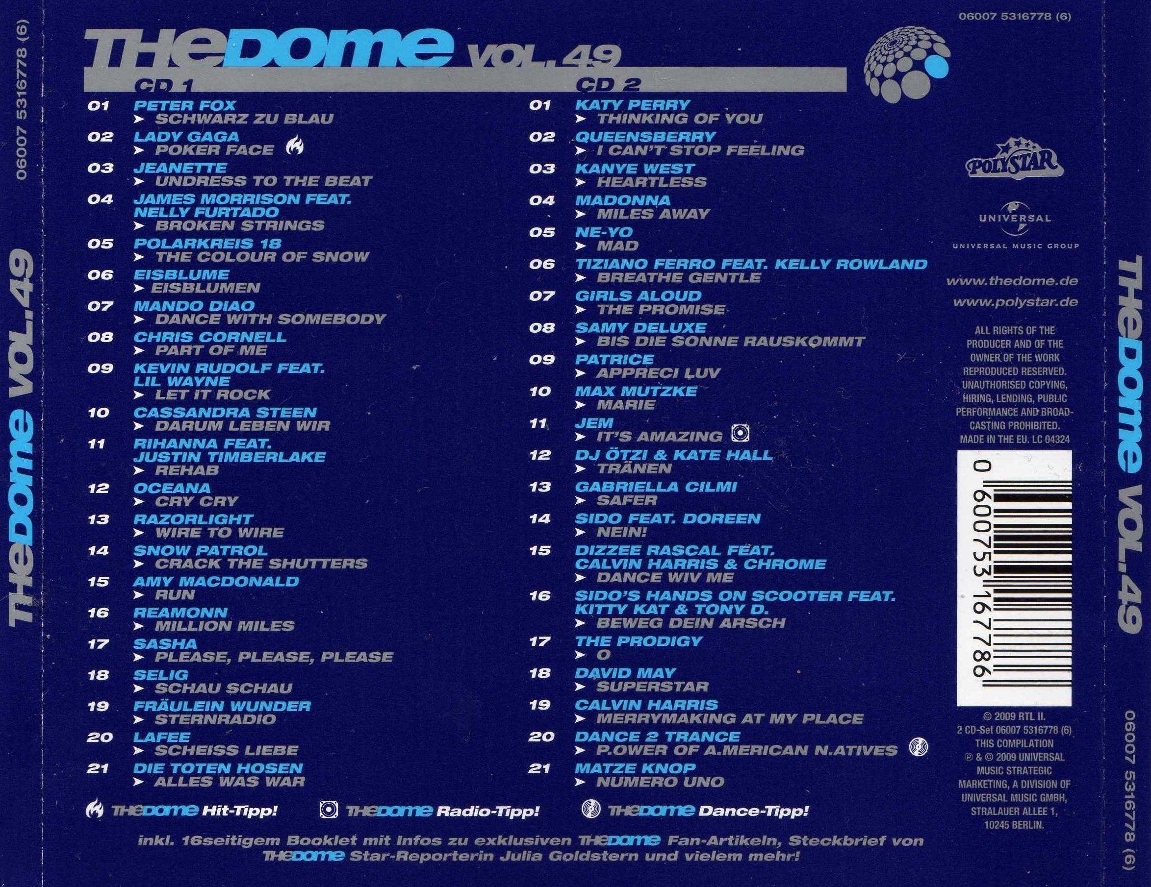 V.A.- The Dome Vol.49 - 2009 - The Dome Vol.49 - back.jpg