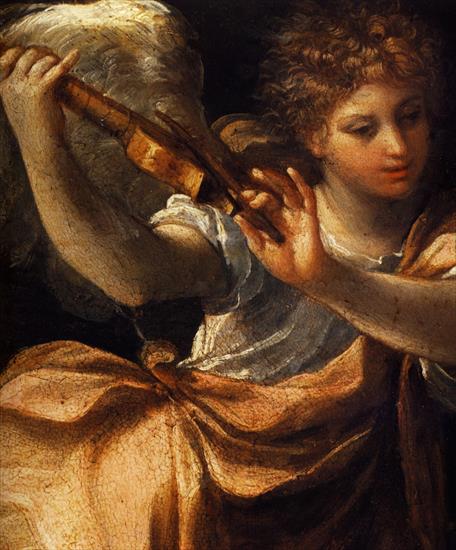 Reni Guido 1575-1642 - 1607 Francois saint deadened with an angel musician, detail lange.jpg