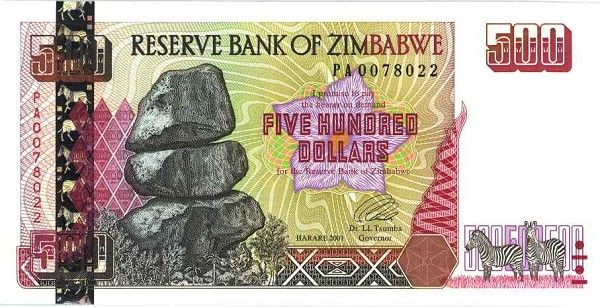 Pieniądze świata - Zimbabwe - dolar....jpg