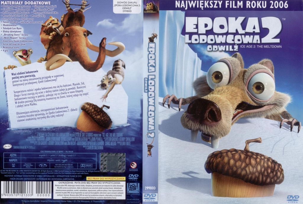 okładki bajek na DVD polskie - Epoka lodowcowa 2.jpg