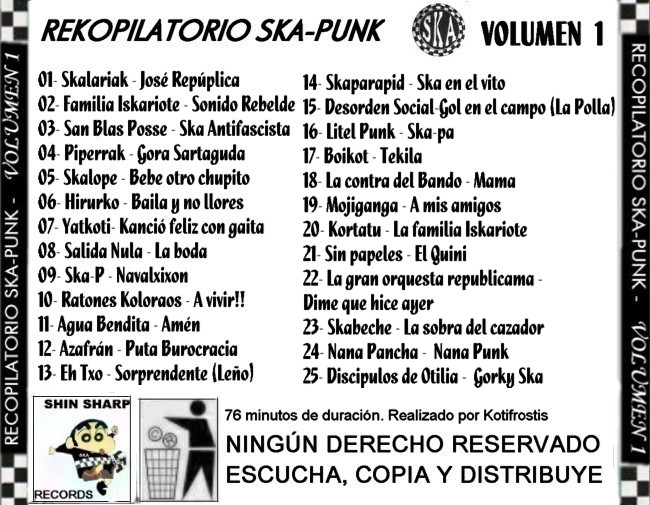 Recopilatorio Ska - Punk vol. 1 i 2 - Caratula Recopilatorio Ska-Punk - BACK.JPG