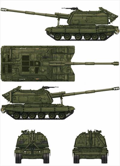 2S19 Msta-S - 152 mm Samobieżna armato-haubica 2S19 MSTA-S  2s19-msta-s-line5.gif