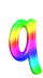 Literki obrotowe kolorowe - regenboog-Q.gif