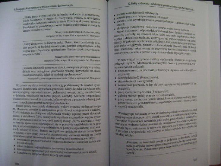 Pedagogika- książki m.in. M. Montessorii, J. Anrychowskiej- Biegacz, M. Bogdanowicz - DSC00192.JPG
