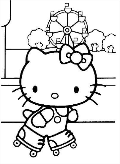 Kolorowanki Hello Kitty - Hello Kitty - kolorowanka 5.gif