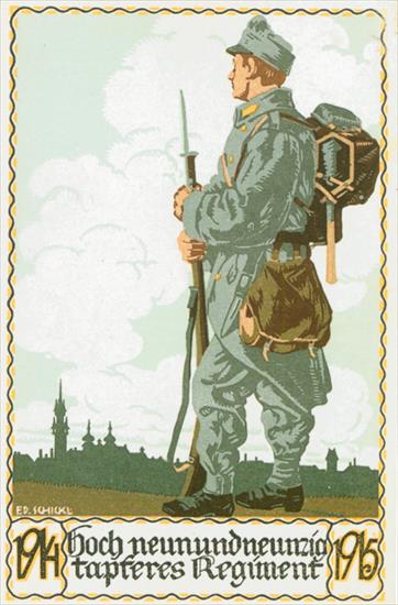 Photographie 1914... - 1914-1918 1915 Dessin de soldat allemand regardan...loin  Drawing of German soldier looking with far.jpg