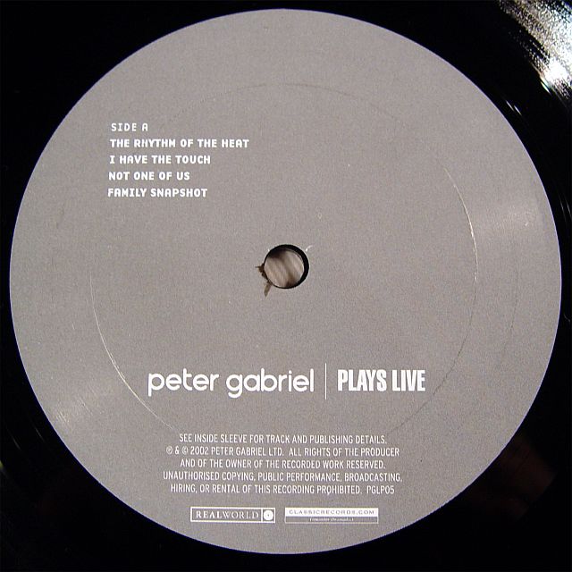Peter Gabriel - Plays Live LP 1 flac - 00104864.jpeg