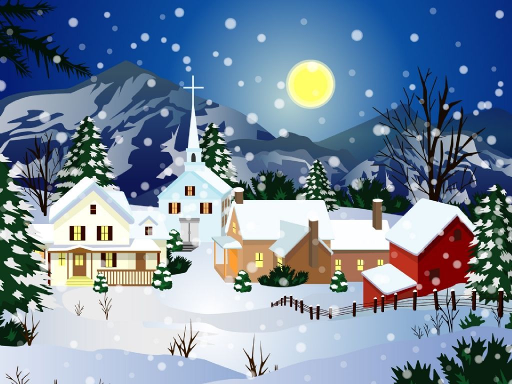 Boże Narodzenie - Christmas Snow City Christmas .jpg