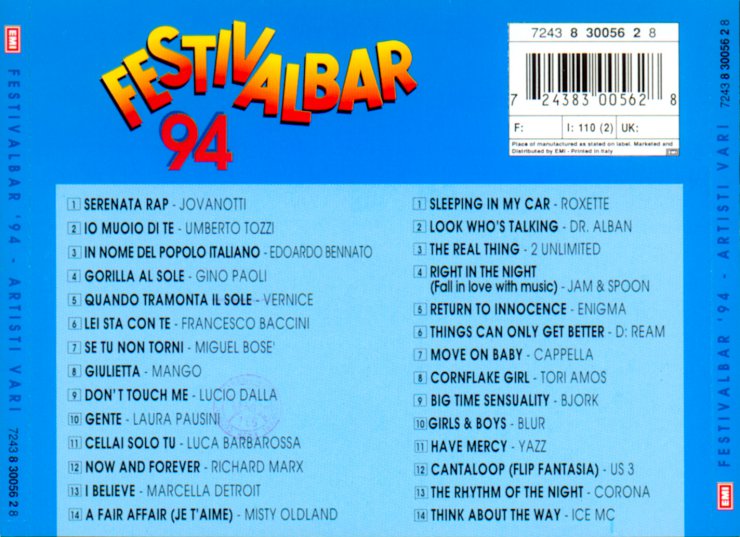 Festivalbar 1994 - festivalbar 94 - back.jpg
