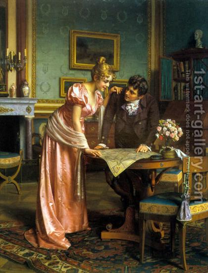 Pary miłosne w malarstwie - planing the grand tour Emil brack 18601905.bmp