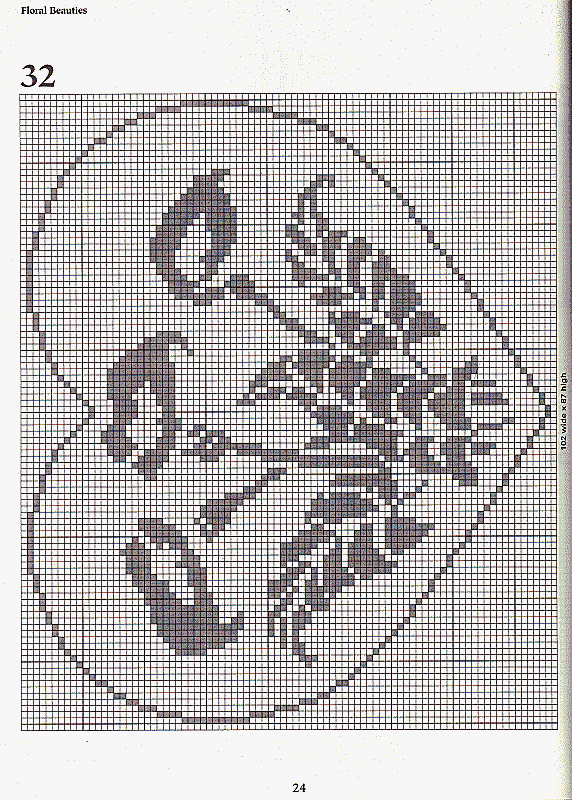 szydełowe drobiazgi - 101 Filet Crochet Charts 24.gif