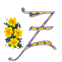 Alfabety z Bukietem kwiatów - 020 - Z.gif