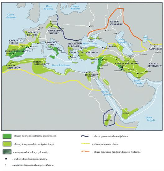 Palestyna - Żydzi - Diaspora zydowska w X wieku po Chrystusie.gif