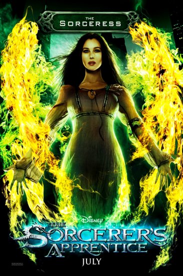      FILMY 1 okładki  - Monika Bellucci jako Veronica, Uczeń Czarnoksiężnika - The Sorcerers Apprentice 2010.jpg