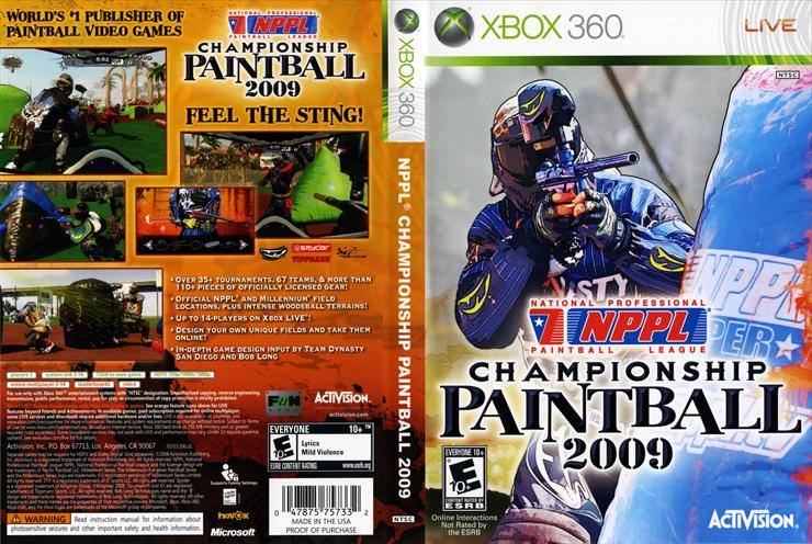 Okładki XBOX 360 - NPPL Championship Paintball 2009.jpg