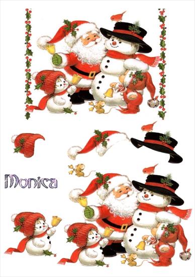 Motywy 3d - monica-santa-and-snowman.jpg