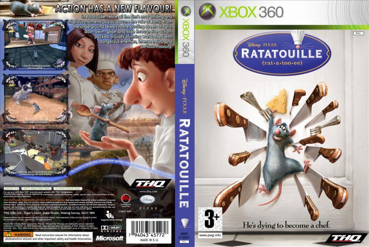 Okładki do gier Xbox360 - Ratatouille Dvd-front.jpg