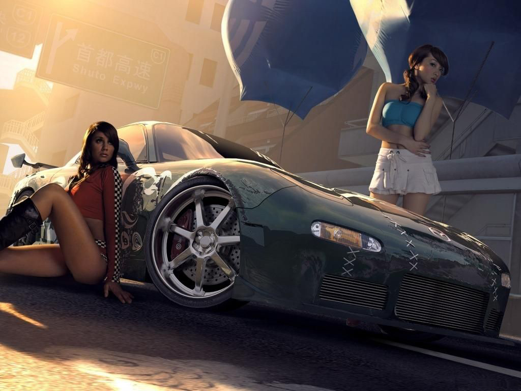 Laski i samochody - Girl And Car 122.jpg
