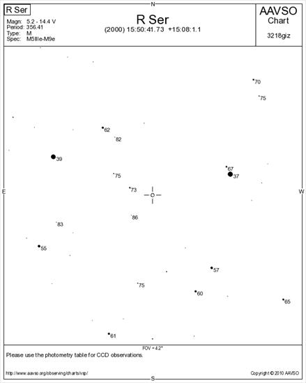 Mapki do 9 mag - pole widzenia 4,2 stopnie - Mapka okolic gwiazdy R Ser do 9 mag,4.2 stopnia.png