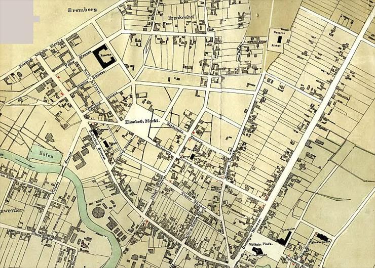 Mapy Bydgoszczy - Bydgoszcz,mapa śrudmieścia z 1876 r..jpg
