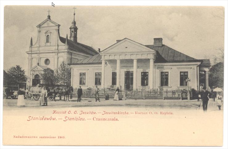 Galicja - STANISŁAWÓW kościół jezuitów 1905.bmp