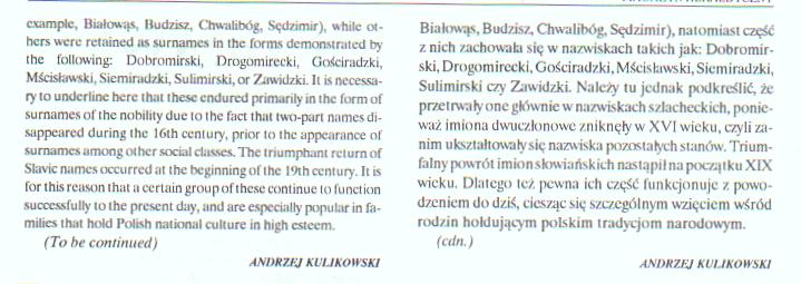 Genealogia i heraldyka - Kulikowski - Nazwiska polskie4.JPG